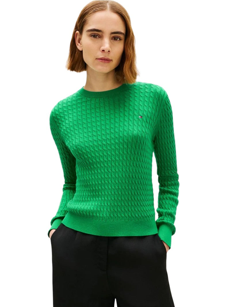 Pullover Tommy Hilfiger a Righe Maglia Intrecciata | Wellington Jeans