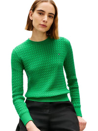 Pullover Tommy Hilfiger a Righe Maglia Intrecciata | Wellington Jeans