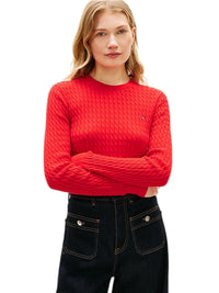 Pullover Tommy Hilfiger a Righe Maglia Intrecciata | Wellington Jeans