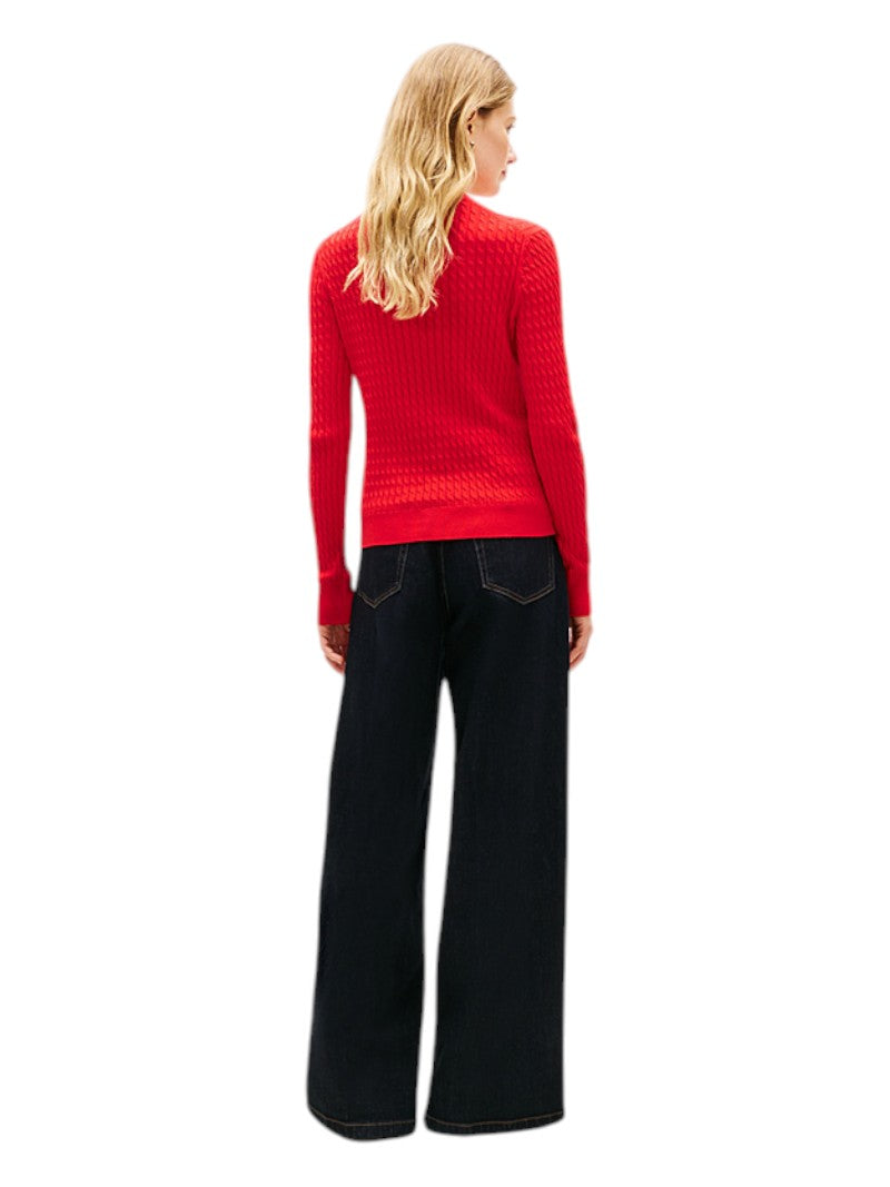 Pullover Tommy Hilfiger a Righe Maglia Intrecciata | Wellington Jeans