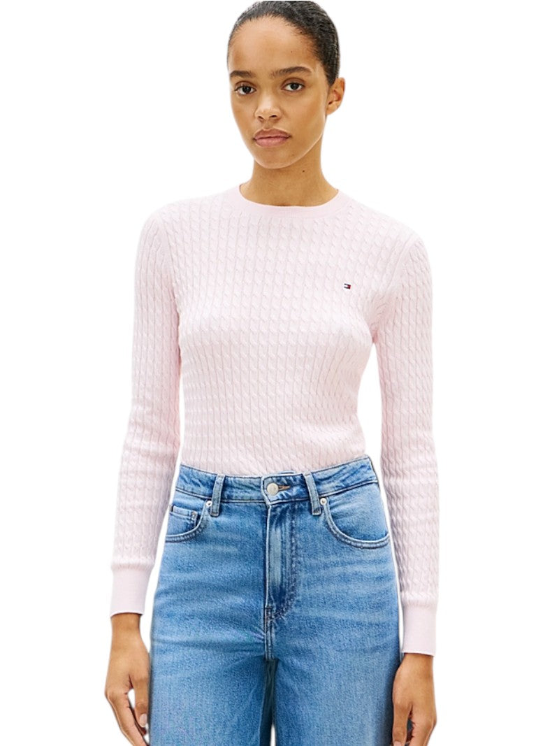 Pullover Tommy Hilfiger a Righe Maglia Intrecciata | Wellington Jeans