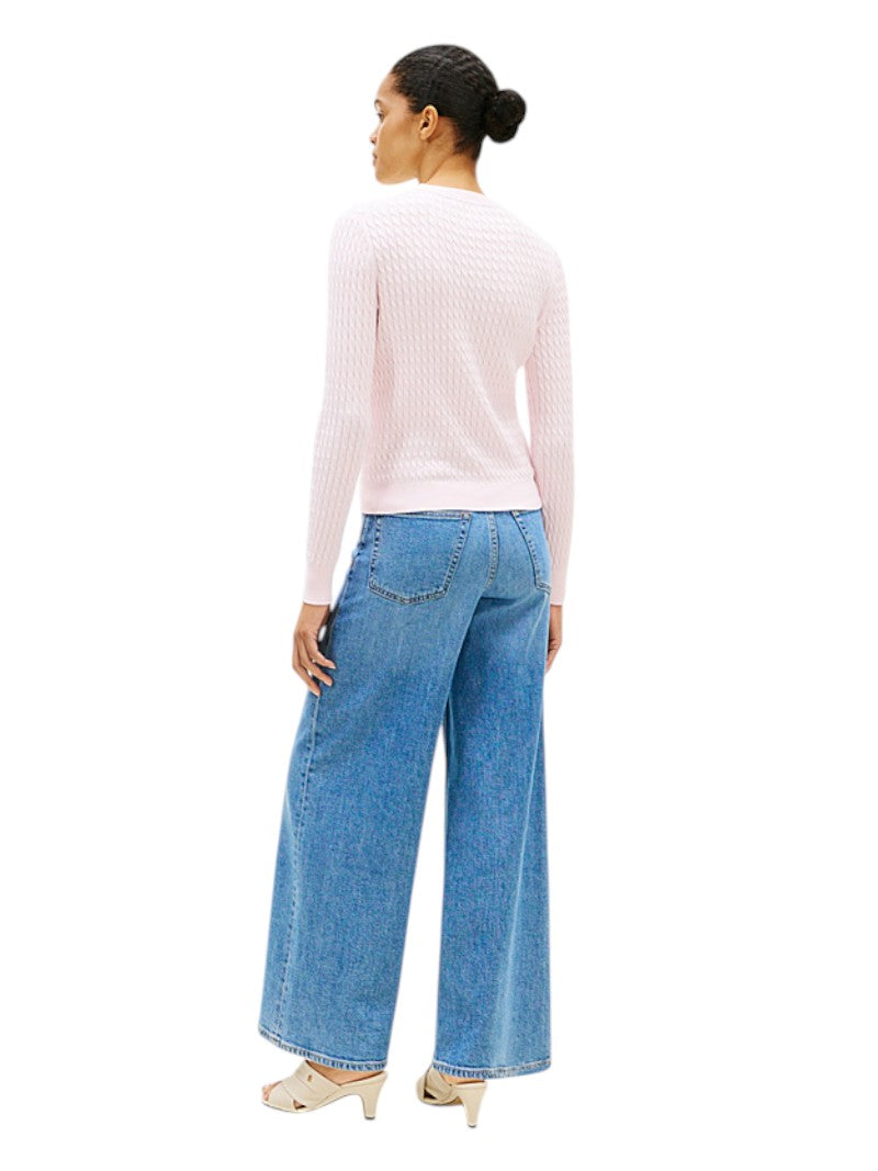 Pullover Tommy Hilfiger a Righe Maglia Intrecciata | Wellington Jeans