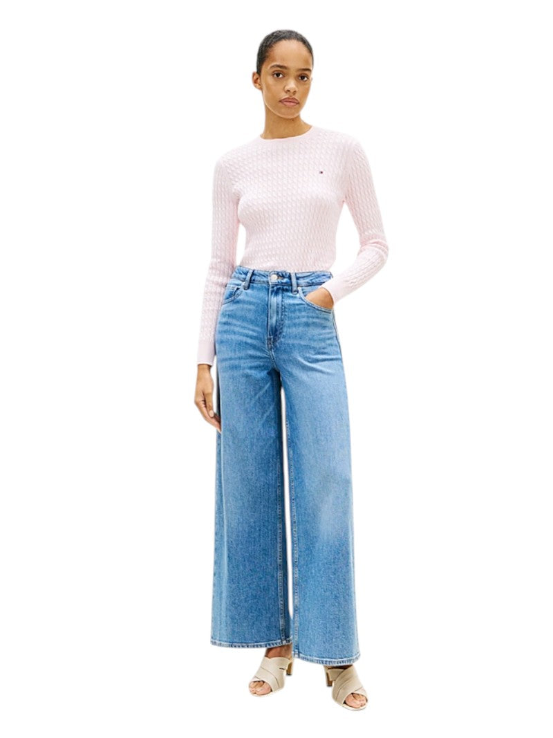 Pullover Tommy Hilfiger a Righe Maglia Intrecciata | Wellington Jeans