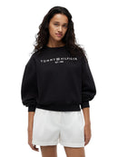 Felpa Tommy Hilfiger Relaxed Fit Logo Petto | Wellington Jeans