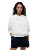 Felpa Tommy Hilfiger Relaxed Fit Logo Petto | Wellington Jeans