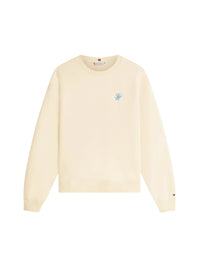 Felpa Donna Tommy Hilfiger Girocollo in Spugna con Logo