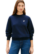 Felpa Tommy Hilfiger Donna Logo Corsivo Ricamato | Wellington Jeans