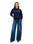 Felpa Tommy Hilfiger Donna Logo Corsivo Ricamato | Wellington Jeans