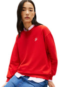 Felpa Donna Tommy Hilfiger Girocollo in Spugna con Logo