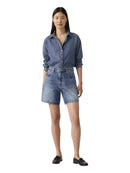 Levi's Short Oversize a Vita Alta Denim - Wellington Jeans