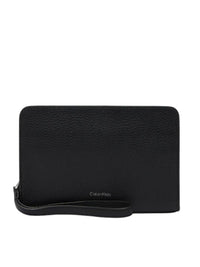 Pochette Uomo Calvin Klein Foil Emboss in Ecopelle