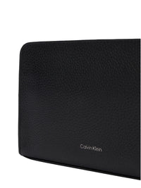 Pochette Uomo Calvin Klein Foil Emboss in Ecopelle