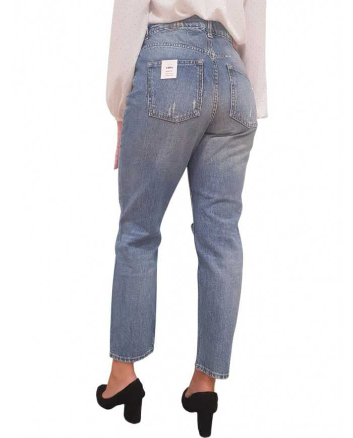 Jeans Fracomina Carrot Mom Fit Destroyed - Wellington Jeans