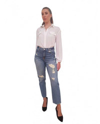 Jeans Fracomina Carrot Mom Fit Destroyed - Wellington Jeans