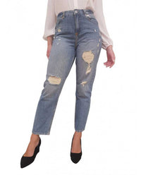 Jeans Fracomina Carrot Mom Fit Destroyed - Wellington Jeans