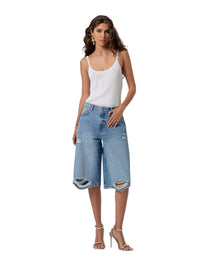 Bermuda Regular Denim Lavaggio Medio Fracomina | Wellington Jeans