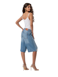 Bermuda Regular Denim Lavaggio Medio Fracomina | Wellington Jeans
