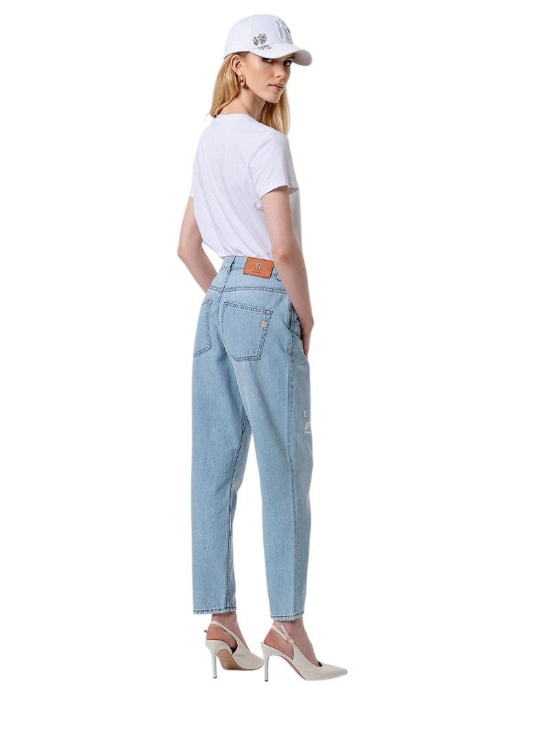 Jeans Fracomina Vera Carrot Mom Fit Chiaro | Wellington Jeans