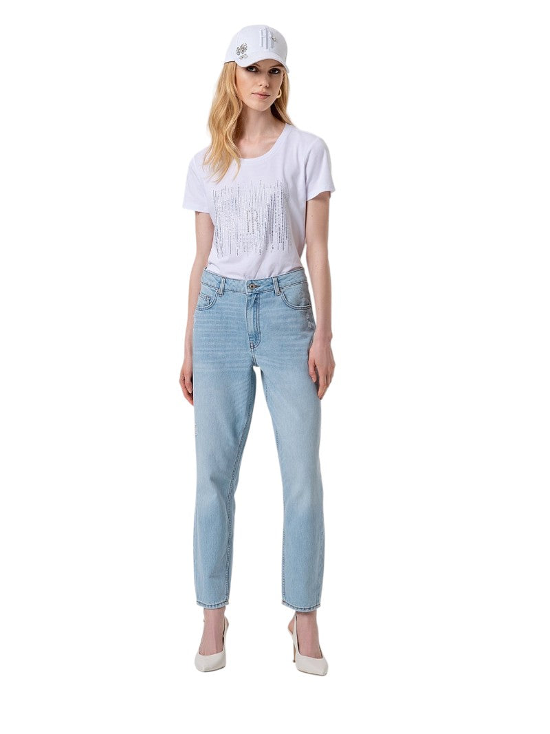 Jeans Fracomina Vera Carrot Mom Fit Chiaro | Wellington Jeans