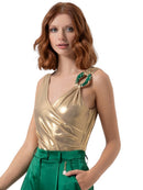 Body Fracomina Slim Gold Metallico Gioiello | Top Sera