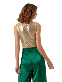 Body Fracomina Slim Gold Metallico Gioiello | Top Sera