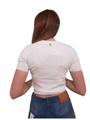 Maglia Aderente Fracomina con Strass e Manica Corta | Wellington
