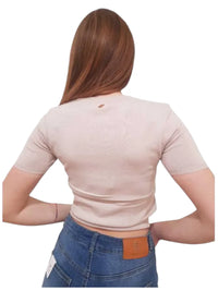 Maglia Aderente Fracomina con Strass e Manica Corta | Wellington