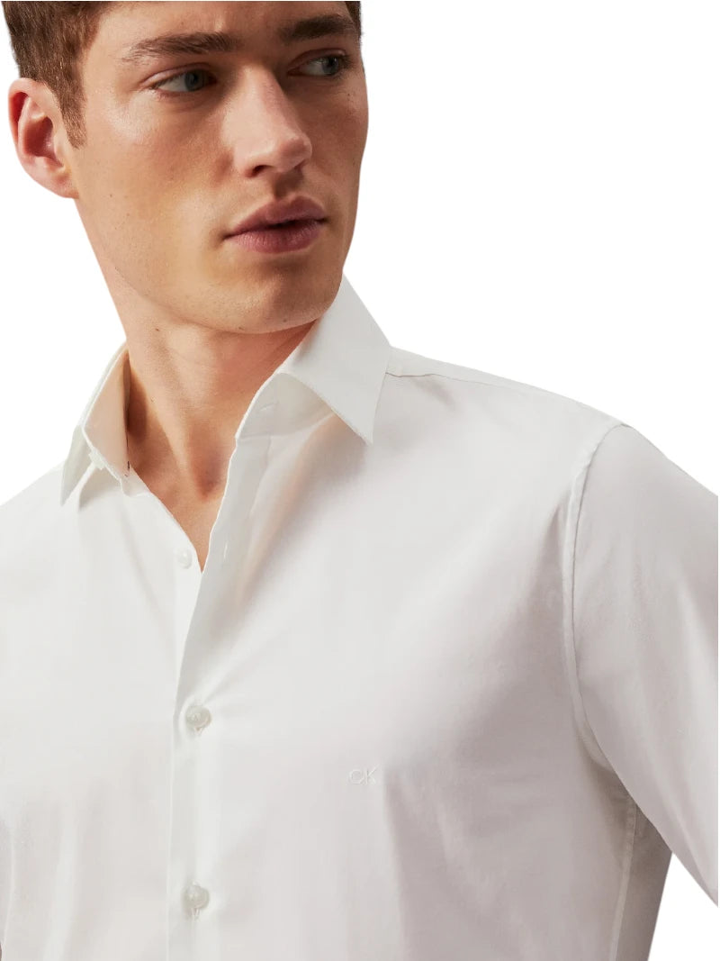 Camicia Calvin Klein Slim Popeline Super Stretch - Wellington Jeans