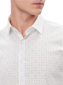 Camicia Calvin Klein Slim Popeline Fantasia - Wellington Jeans