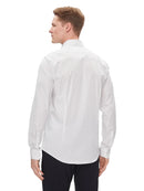 Camicia Calvin Klein Slim Popeline Fantasia - Wellington Jeans