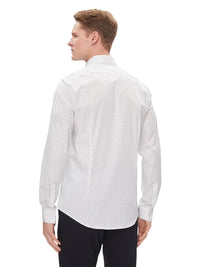 Camicia Calvin Klein Slim Popeline Fantasia - Wellington Jeans