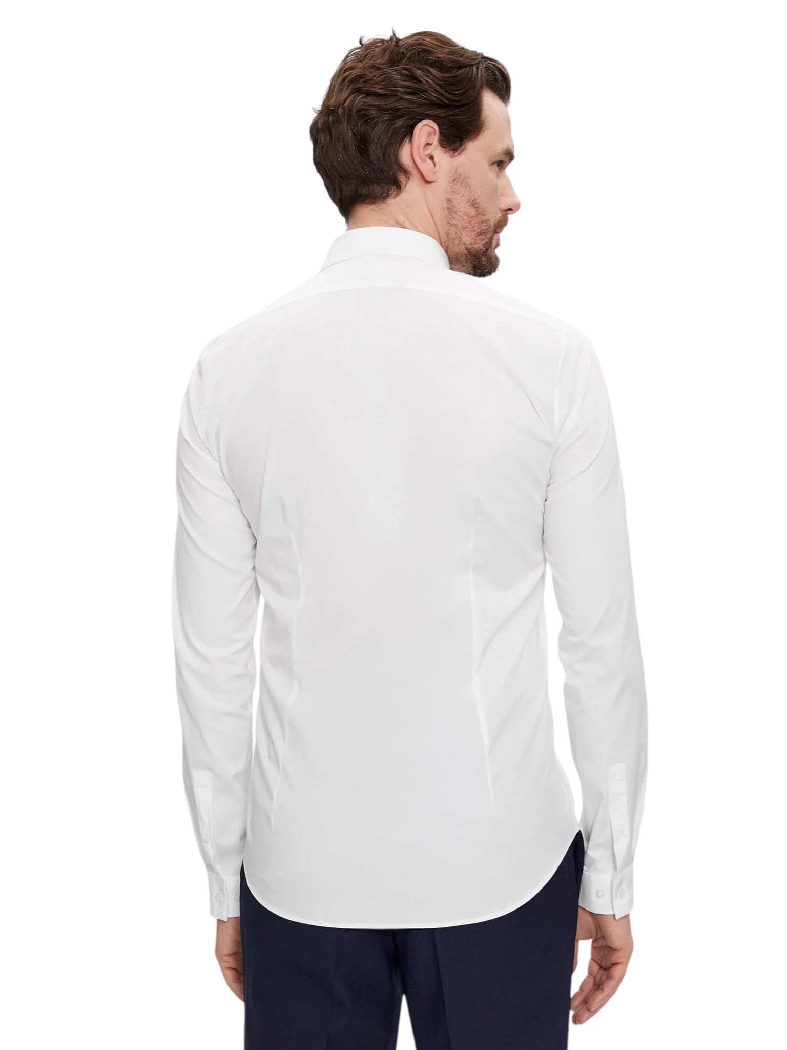 Camicia Calvin Klein Extra Slim Popeline Logo - Wellington Jeans