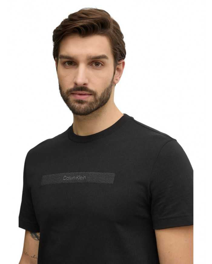 T-shirt Calvin Klein Structured Embroidery Slim - Wellington Jeans