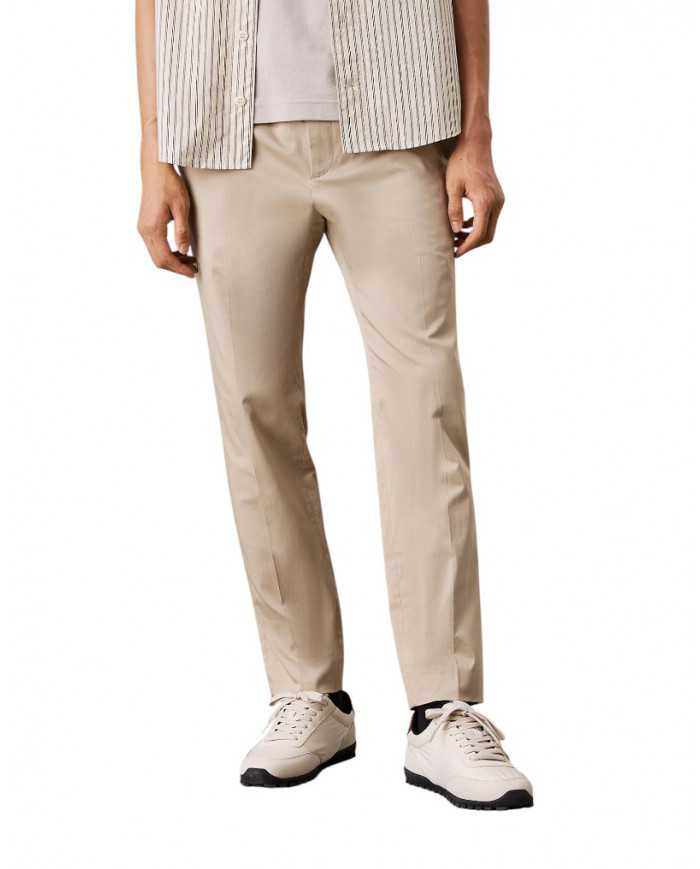 Pantalone Calvin Klein Satin Stretch con Laccetto - Wellington Jeans