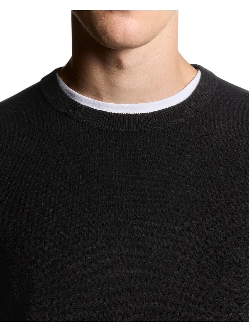 Maglione Lyle & Scott Uomo Girocollo Nero