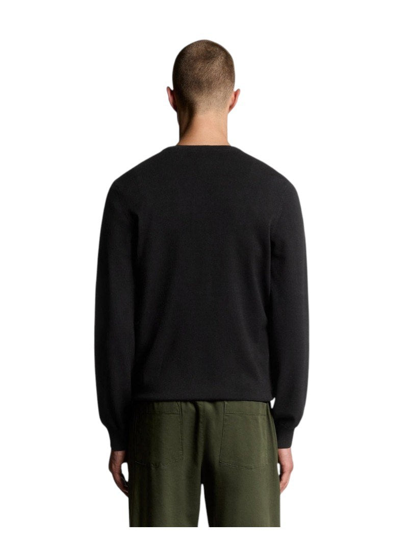 Maglione Lyle & Scott Uomo Girocollo Nero