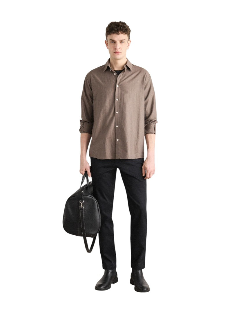 Pantaloni Chino Calvin Klein Uomo Slim Fit Neri