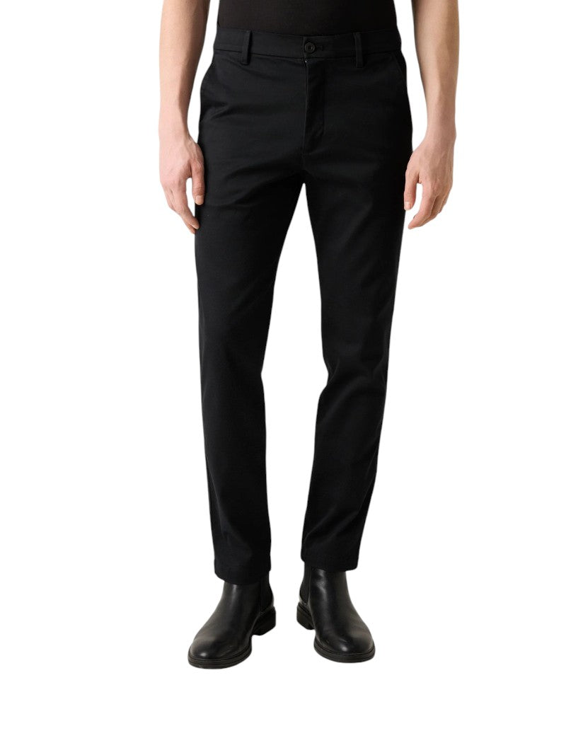 Pantaloni Chino Calvin Klein Uomo Slim Fit Neri