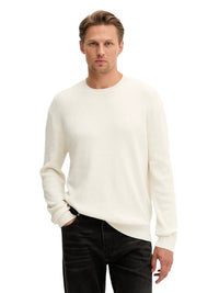 Maglione Uomo Calvin Klein Girocollo Texture Beige