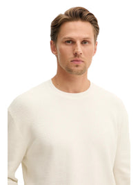 Maglione Uomo Calvin Klein Girocollo Texture Beige