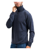 Maglione Jim Guess Uomo Collo Alto Beige Misto Lana