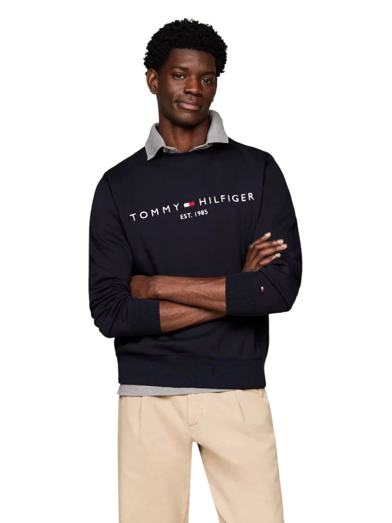 Felpa Girocollo Logo Ricamato Tommy Hilfiger | Ariano Irpino