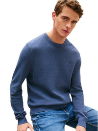 Pullover Uomo Tommy Hilfiger in Cotone Pettinato | Wellington Jeans