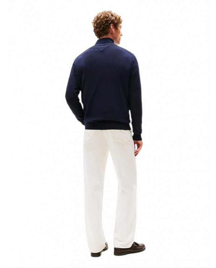 Tommy Hilfiger Maglione Collo Alto Mezza Zip - Wellington Jeans
