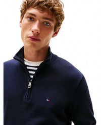 Tommy Hilfiger Maglione Collo Alto Mezza Zip - Wellington Jeans