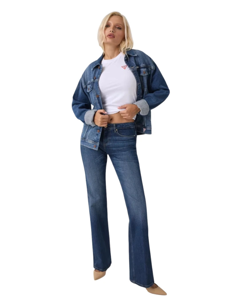 Jeans Donna Guess Beverly Bootcut a Vita Bassa