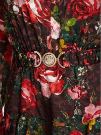 Abito Donna Guess Clarisse Belted Floreale con Cintura