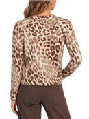Maglione Leopardato Donna Guess Helen Stampa Animalier