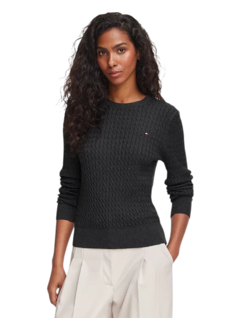 Pullover Tommy Hilfiger a Righe Maglia Intrecciata | Wellington Jeans