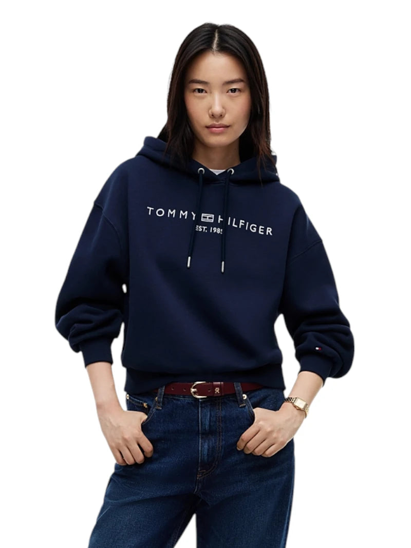 Felpa Relaxed Fit con Cappuccio Tommy Hilfiger | Ariano Irpino